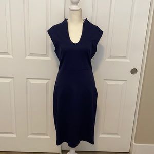 Navy Blue Midi Dress
